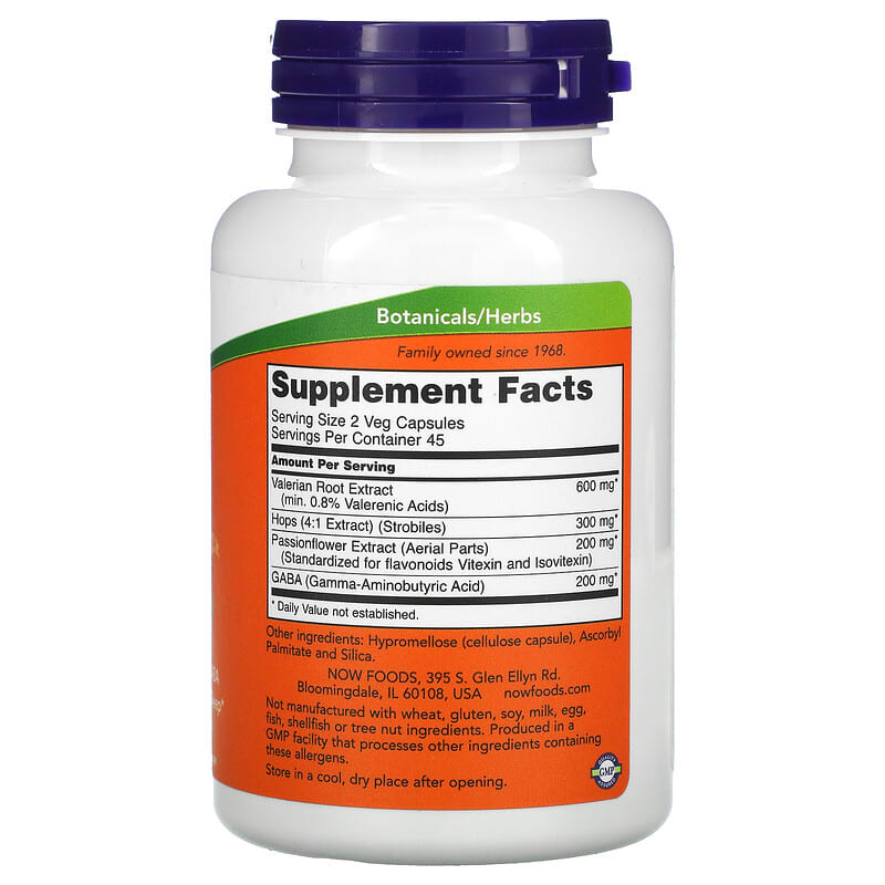 NOW Foods, Sleep, Botanical Sleep Blend, 90 Veg Capsules 733739047687