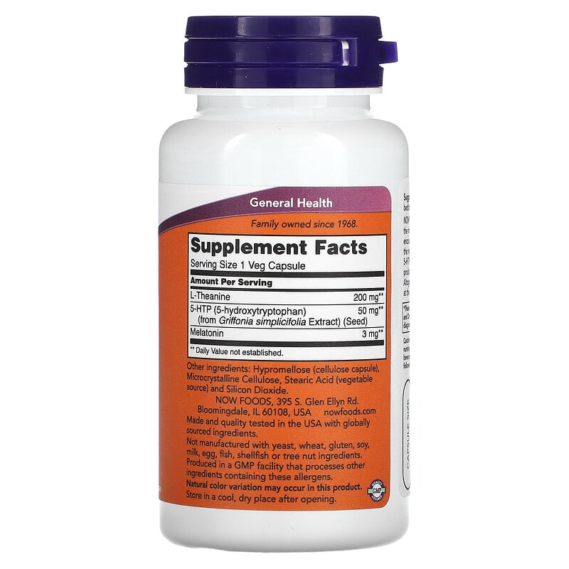 NOW Foods, Sleep Regimen 3-in-1, 90 Veg Capsules 733739047694