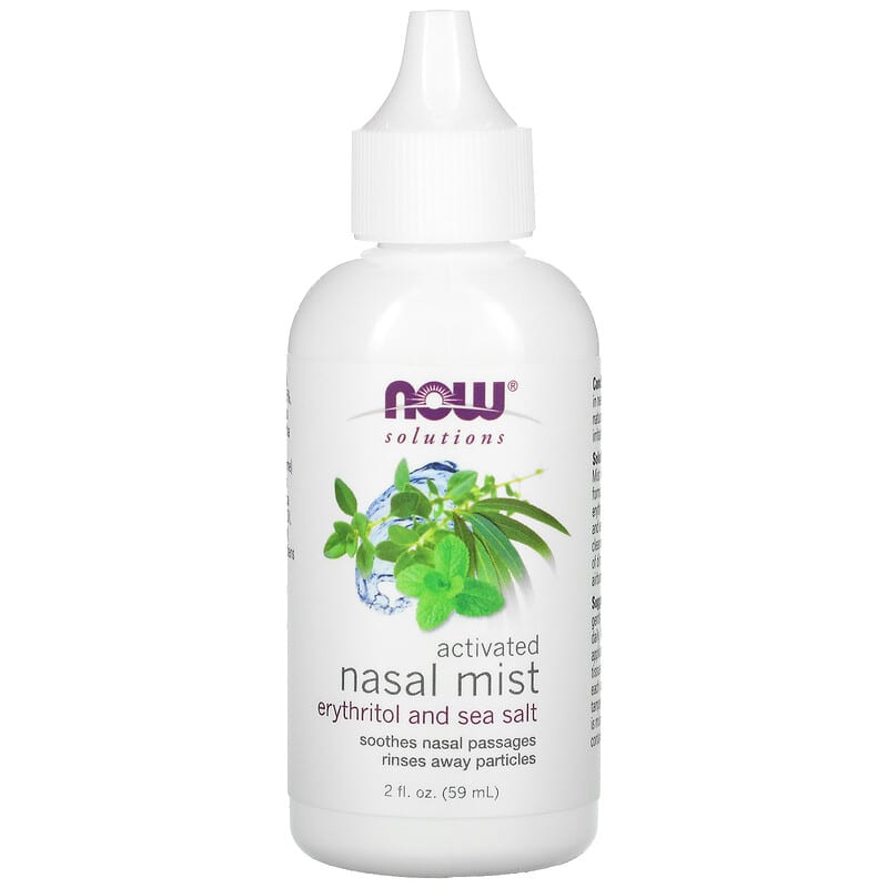 NOW Foods Solutions Activated Nasal Mist 2 fl oz (59 ml) 733739080981
