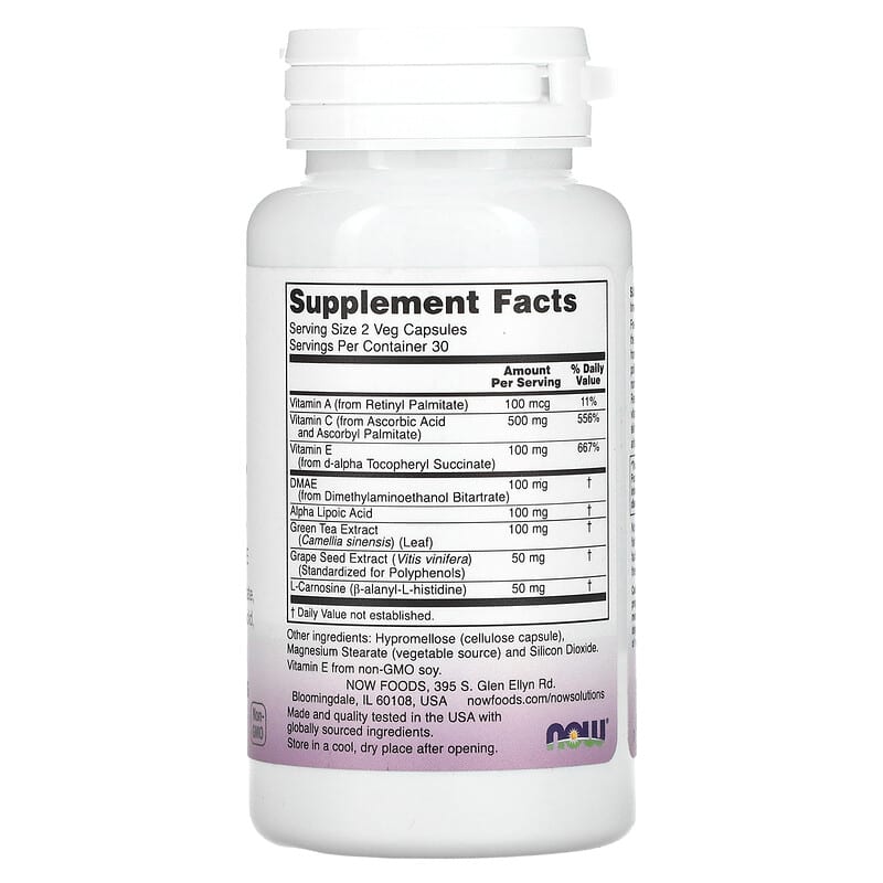 NOW Foods, Solutions, Wrinkle Rescue, 60 Veg Capsules 733739033673