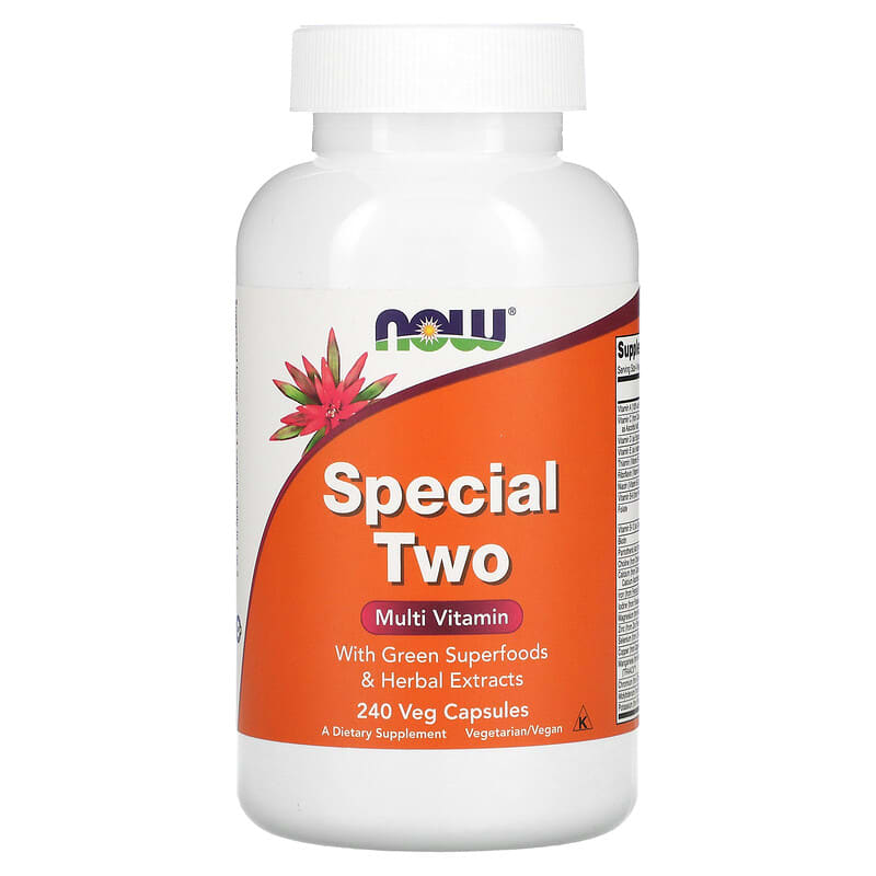 NOW Foods Special Two Multi Vitamin 240 Veg Capsules 733739038692