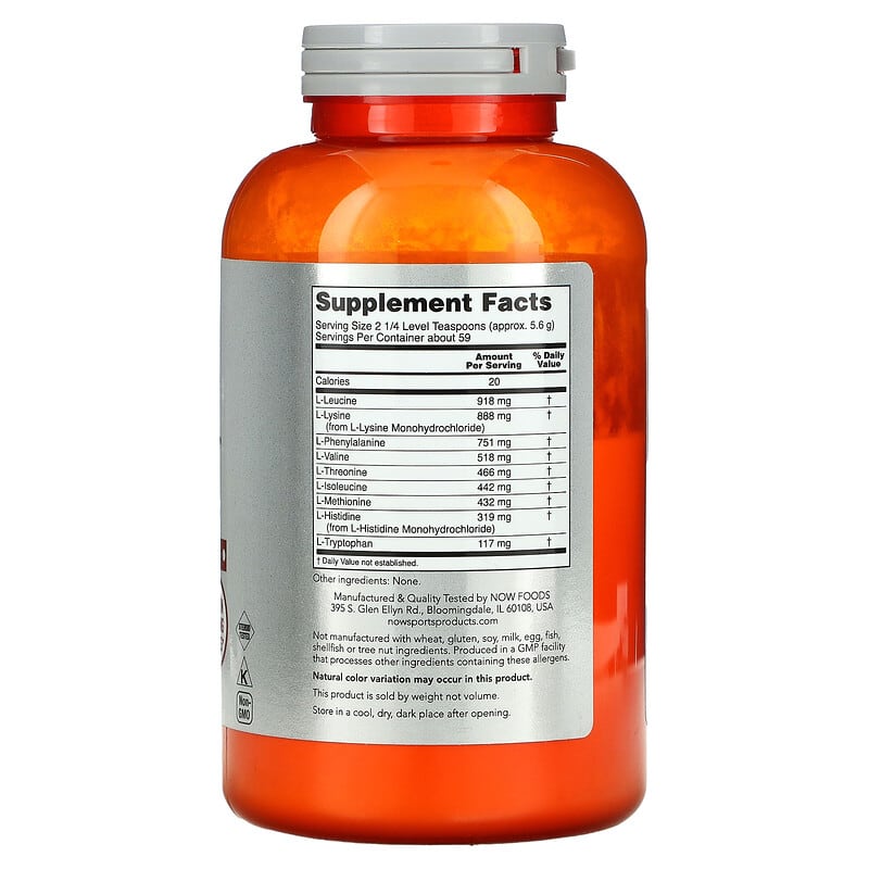NOW Foods, Sports, Amino-9 Essentials Powder, 11.64 oz (330 g) 733739002068