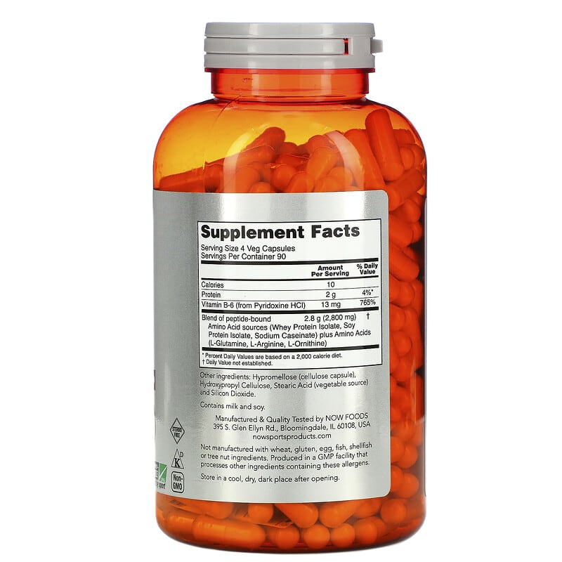 NOW Foods, Sports, Amino Complete, 360 Veg Capsules 733739000132