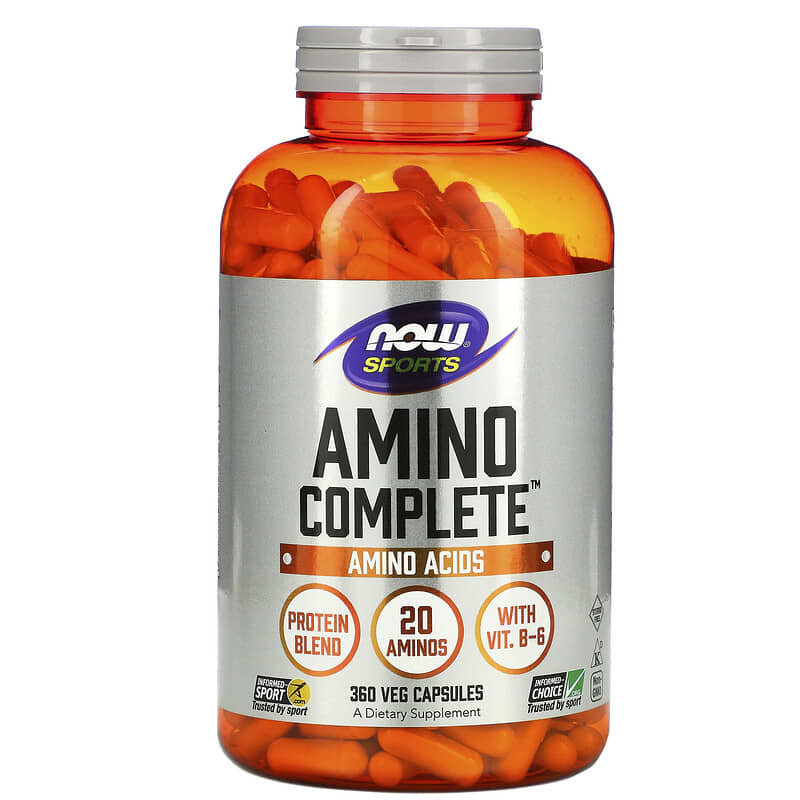 NOW Foods Sports Amino Complete 360 Veg Capsules 733739000132