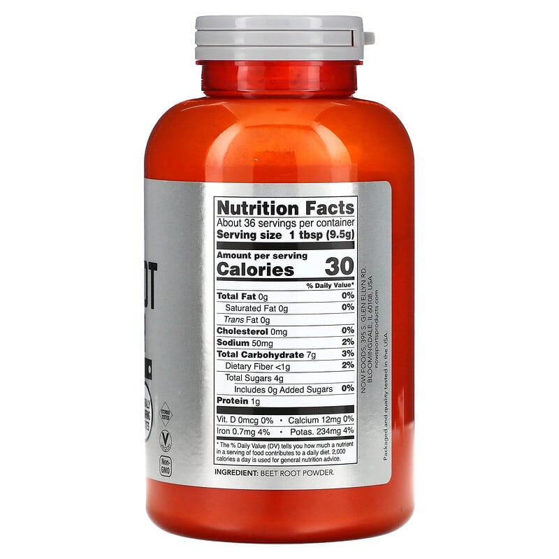 NOW Foods, Sports, Beet Root Powder, 12 oz (340 g) 733739050557