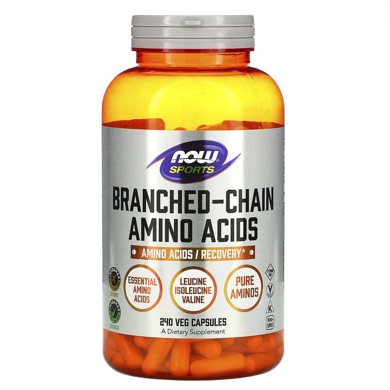 NOW Foods Sports Branched-Chain Amino Acids 240 Capsules 733739000545