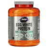 NOW Foods Sports Egg White Protein Powder Unflavored 5 lbs (2,268 g) 733739020437