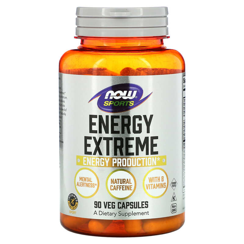 NOW Foods Sports Energy Extreme 90 Veg Capsules 733739033529