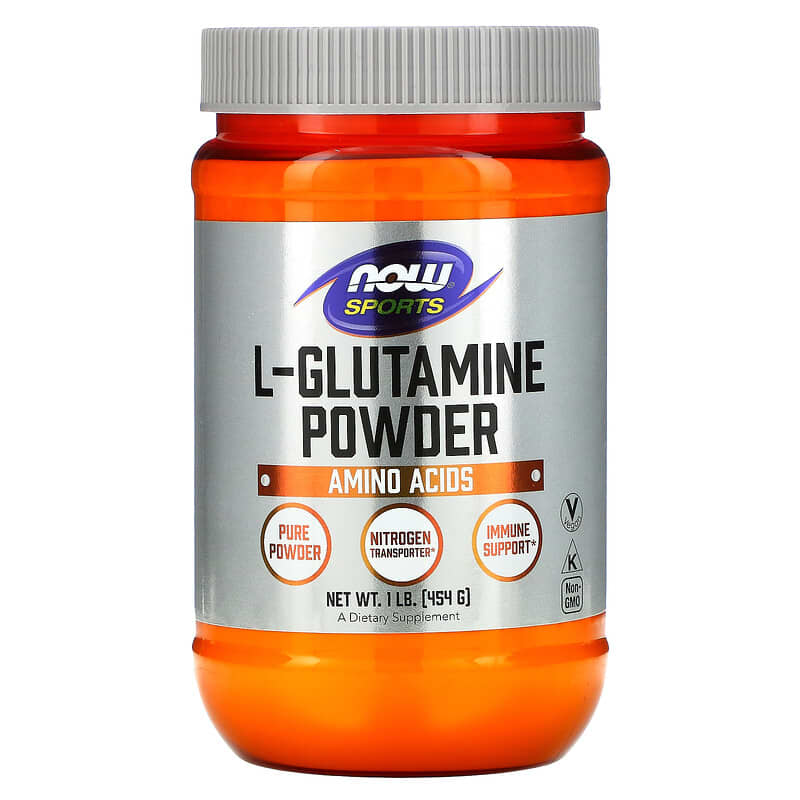 NOW Foods Sports L-Glutamine Powder 1 lbs (454 g) 733739002211