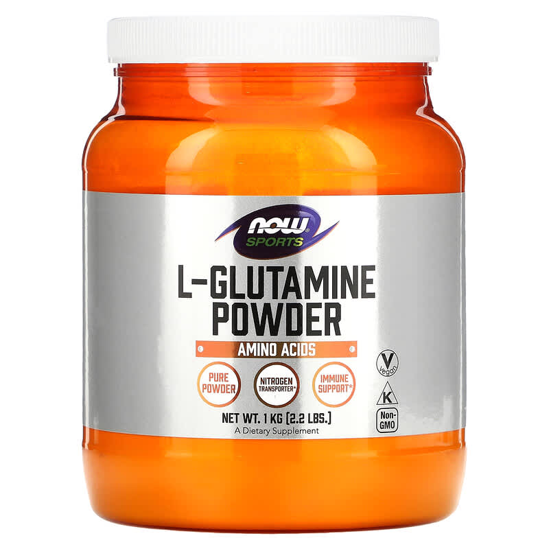 NOW Foods Sports L-Glutamine Powder 2.2 lbs (1 kg) 733739002228