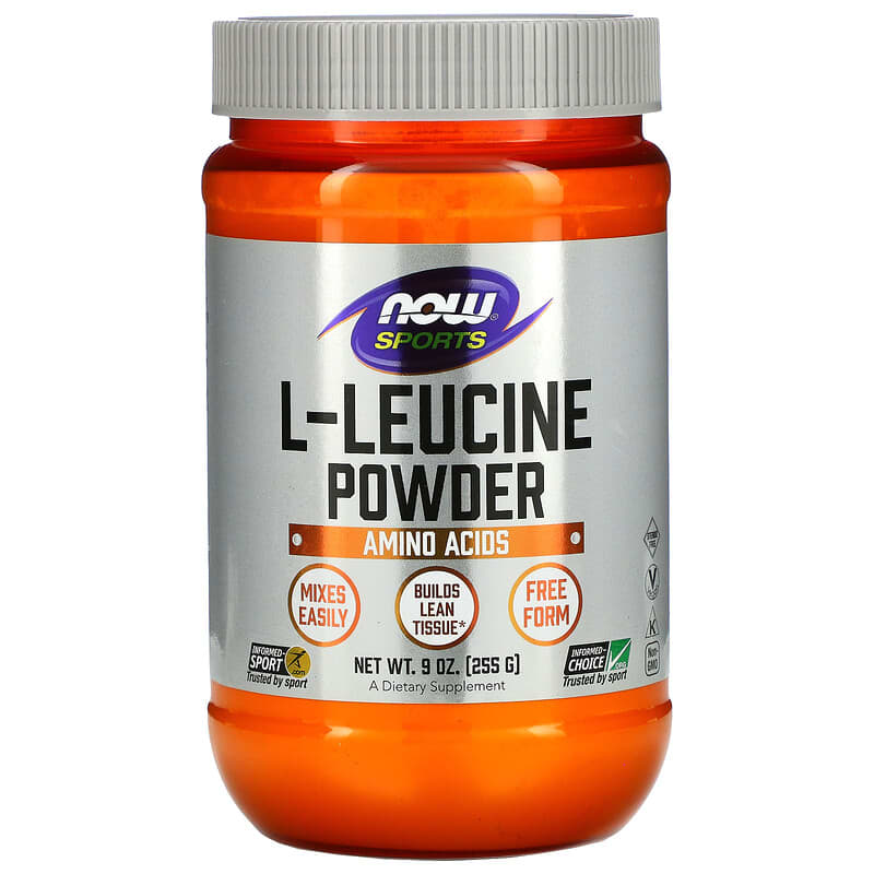 NOW Foods Sports L-Leucine Powder 9 oz (255 g) 733739002419