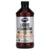 NOW Foods Sports Liquid L-Carnitine Citrus 1,000 mg 16 fl oz (473 ml) 733739000651