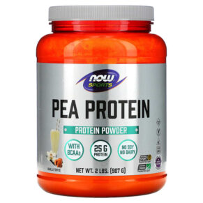 NOW Foods Sports Pea Protein Vanilla Toffee 2 lbs (907 g) 733739021342
