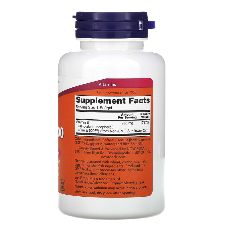 NOW Foods, Sun-E 400, 120 Softgels 733739009364