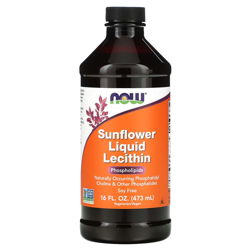 NOW Foods Sunflower Liquid Lecithin 16 fl oz (473 ml) 733739023728