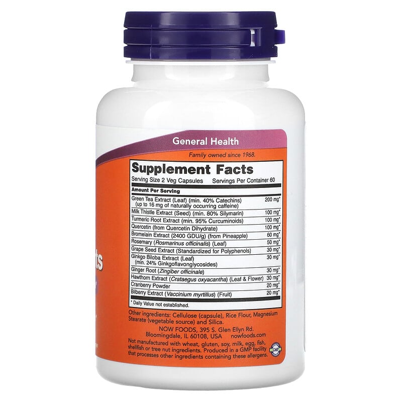 NOW Foods, Super Antioxidants, 120 Veg Capsules 733739033222