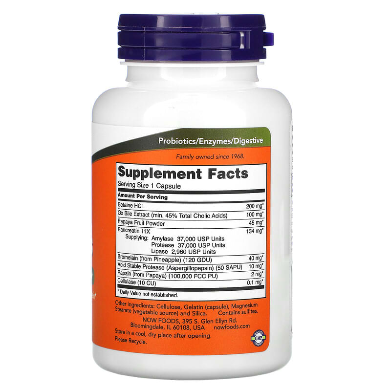 NOW Foods, Super Enzymes, 90 Capsules 733739029638