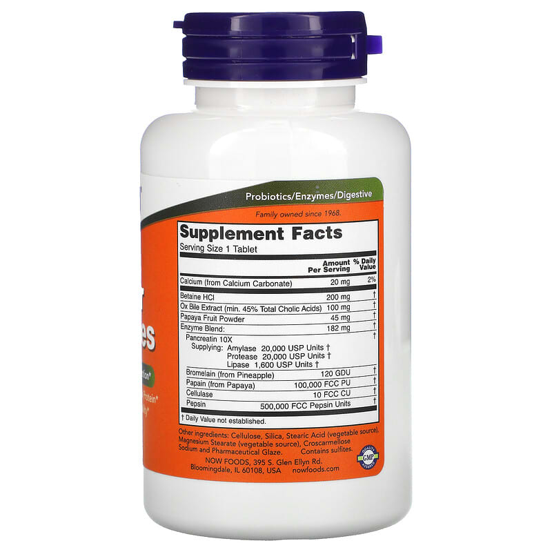 NOW Foods, Super Enzymes, 90 Tablets 733739029607