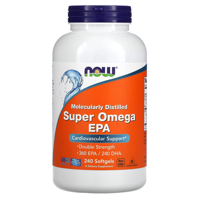 NOW Foods Super Omega EPA 360 EPA/240 DHA 240 Softgels 733739016836