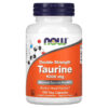 NOW Foods Taurine Double Strength 1,000 mg 100 Veg Capsules 733739001429
