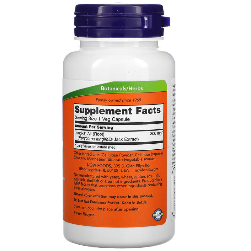 NOW Foods, TestoJack 300, 300 mg, 60 Veg Capsules 733739022028