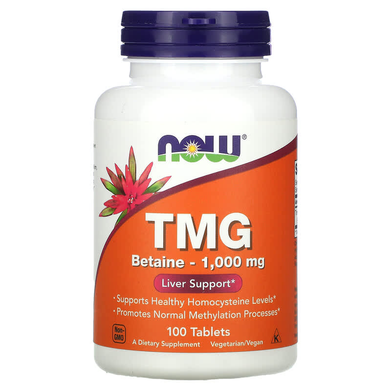 NOW Foods TMG 1,000 mg 100 Tablets 733739004949