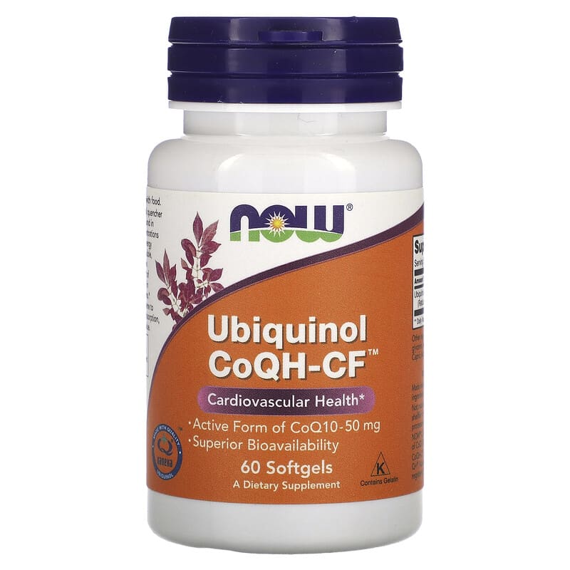 NOW Foods Ubiquinol CoQH-CF 60 Softgels 733739031457