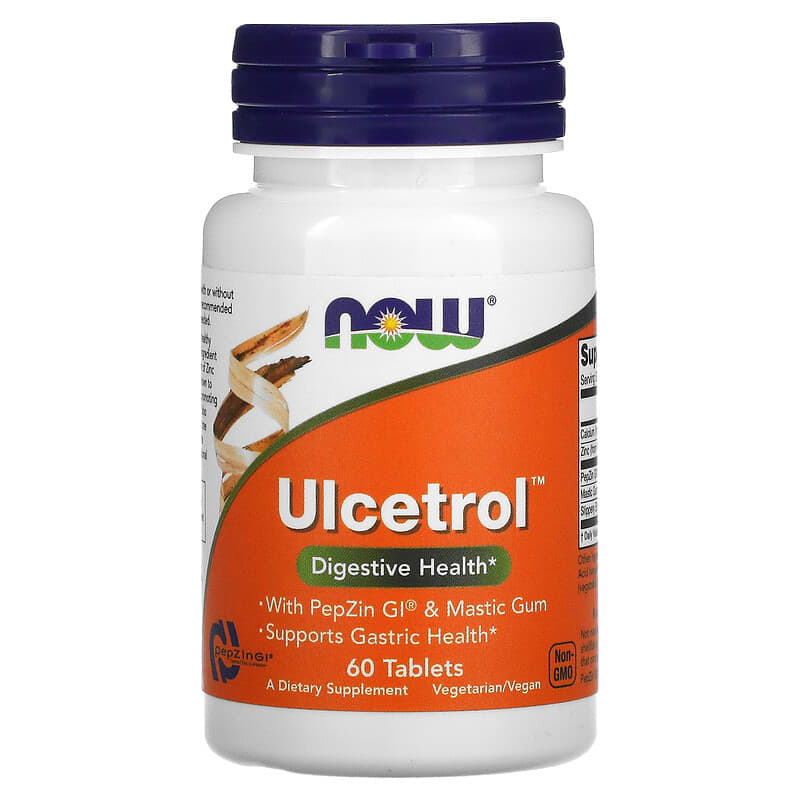 NOW Foods Ulcetrol 60 Tablets 733739033451