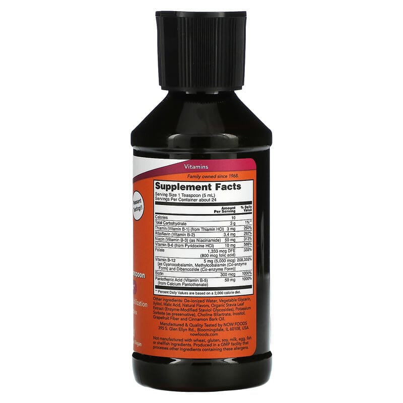 NOW Foods, Ultra B-12, 5,000 mcg, 4 fl oz (118 ml) 733739004529