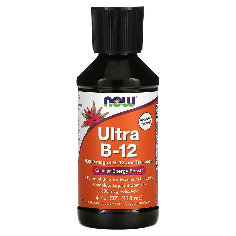 NOW Foods Ultra B-12 5,000 mcg 4 fl oz (118 ml) 733739004529