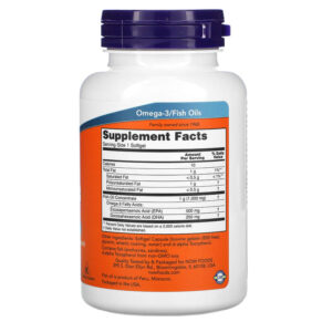 NOW Foods, Ultra Omega-3, 500 EPA / 250  DHA, 90 Enteric Coated Softgels 733739016614