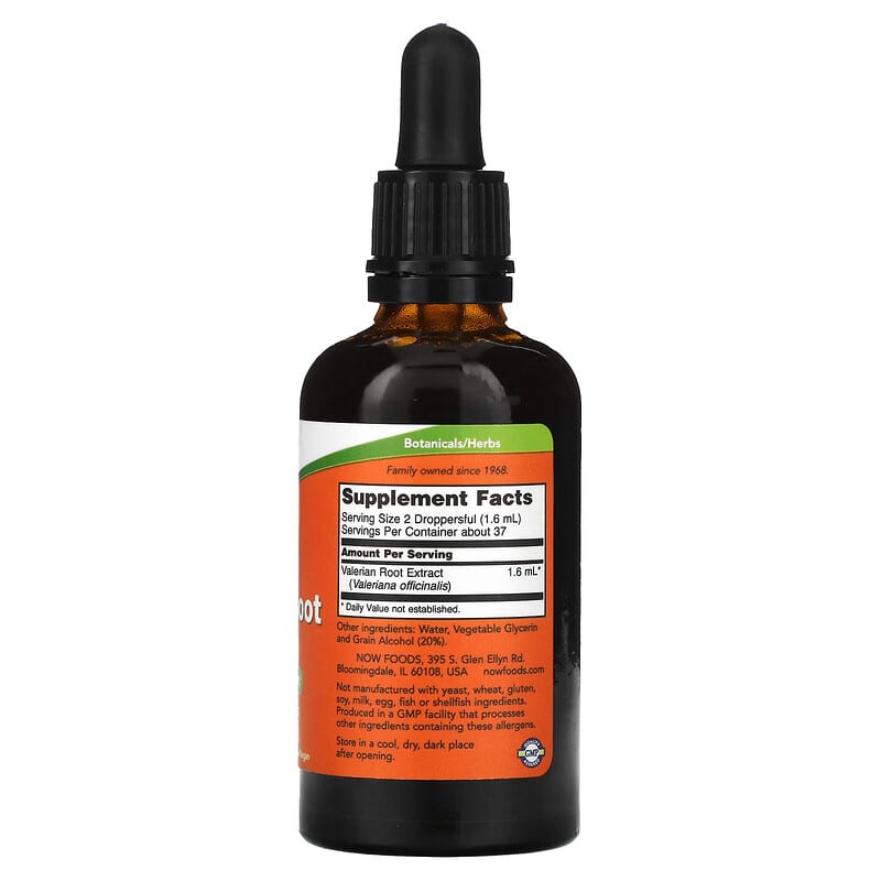 NOW Foods, Valerian Root Extract, 2 fl oz (59 ml) 733739049704