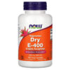 NOW Foods Vegetarian Dry E-400 268 mg (400 IU) 100 Veg Capsules 733739008503