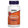 NOW Foods Vegetarian Dry Vitamin D 1,000 IU 120 Veg Capsules 733739003683