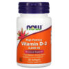 NOW Foods Vitamin D-3 50 mcg (2,000 IU) 30 Softgels 733739003553