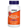 NOW Foods Vitamin D-3 High Potency 1,000 IU 180 Softgels 733739003652