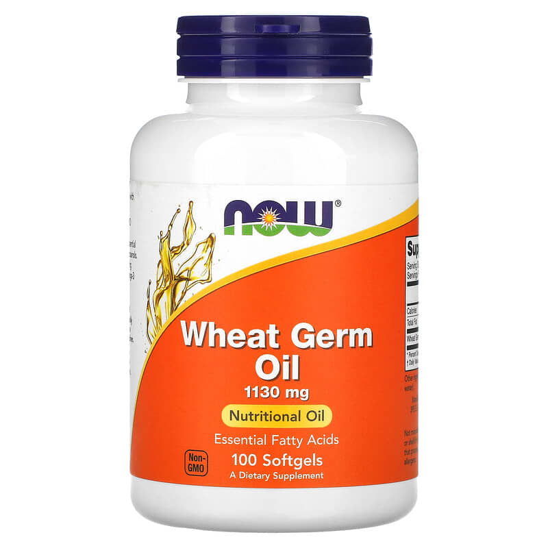 NOW Foods Wheat Germ Oil 1,130 mg 100 Softgels 733739018700
