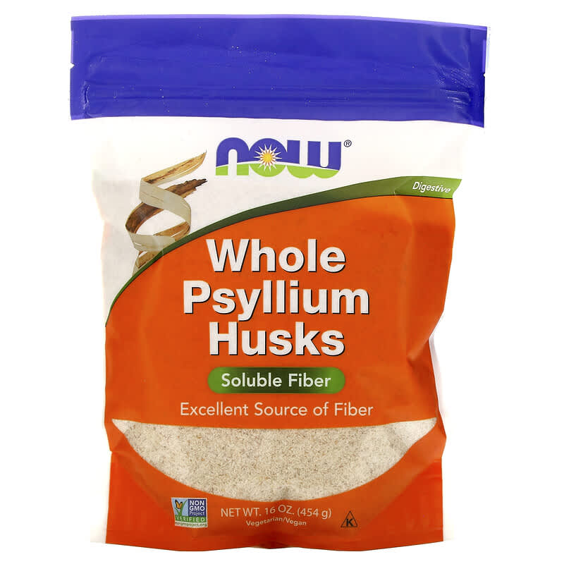 NOW Foods Whole Psyllium Husks 16 oz (454 g) 733739059819