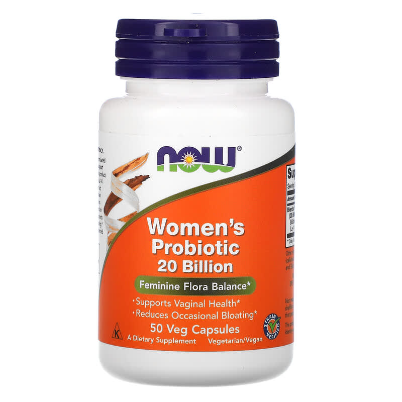 NOW Foods Woman's Probiotic  20 Billion 50 Veg Capsules 733739029065