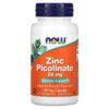 NOW Foods Zinc Picolinate 50 mg 120 Veg Capsules 733739015525