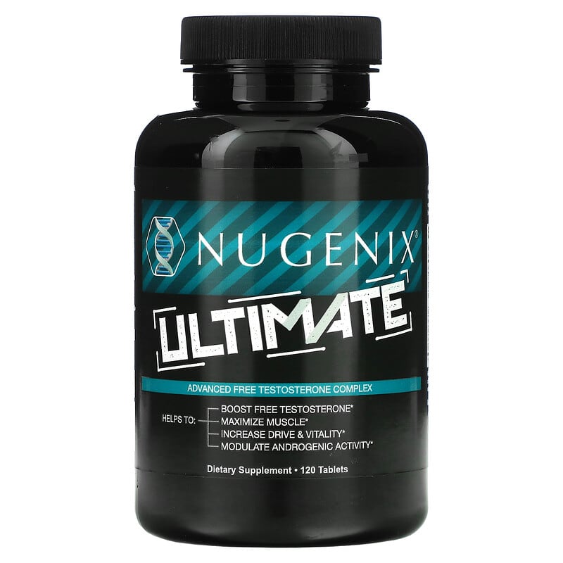 Nugenix, Ultimate, Advanced Free Testosterone Complex, 120 Tablets 855710002208