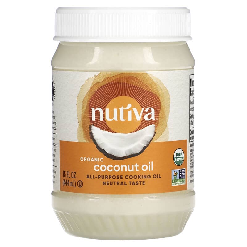Nutiva All-Purpose Cooking Oil Organic Coconut Oil 15 fl oz (444 ml) 692752106200