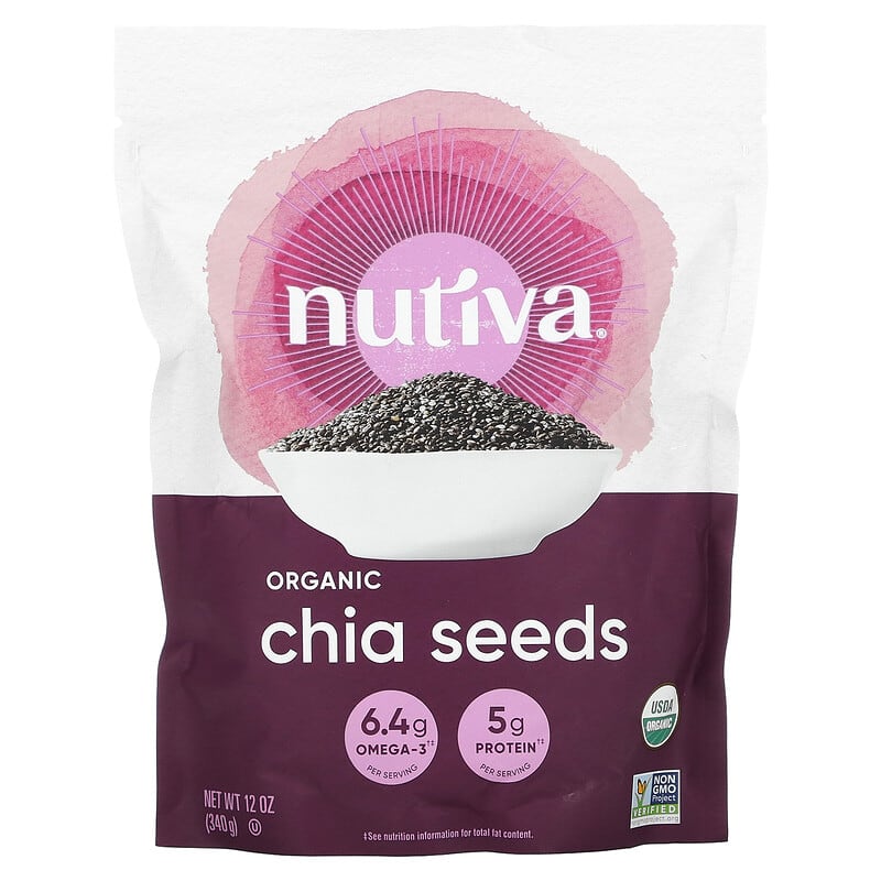Nutiva Organic Chia Seeds 12 oz (340 g) 692752103117