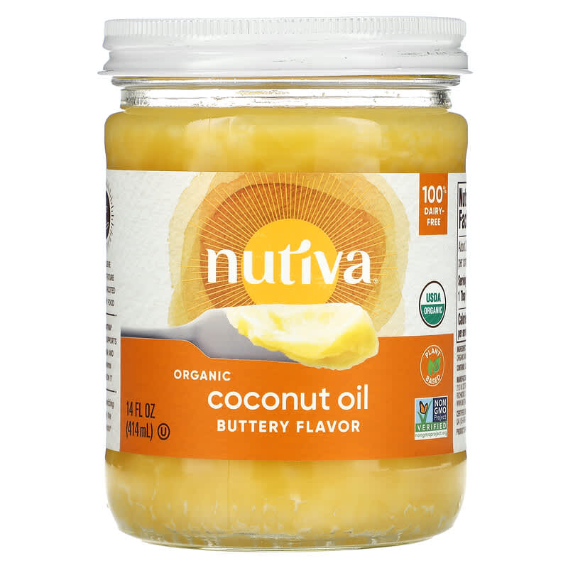 Nutiva Organic Coconut Oil Buttery 14 fl oz (414 ml) 692752106767