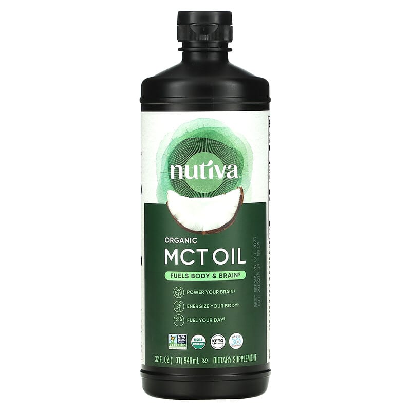 Nutiva Organic MCT Oil 32 fl oz (946 ml) 692752108907