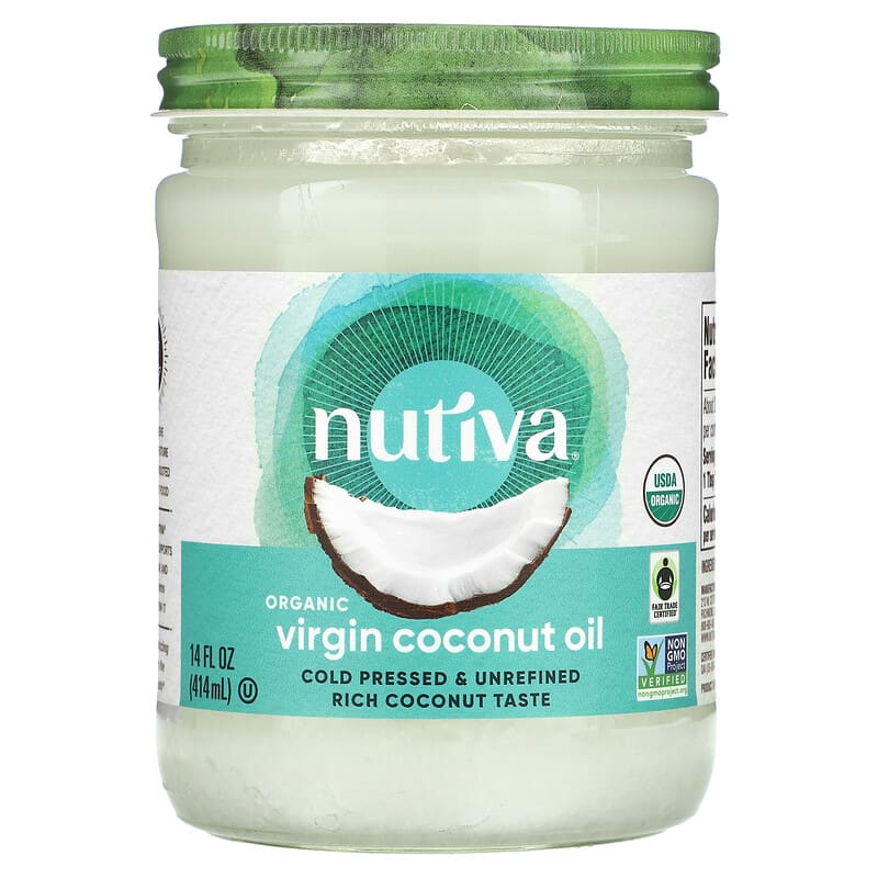 Nutiva Organic Virgin Coconut Oil 14 fl oz (414 ml) 692752103575