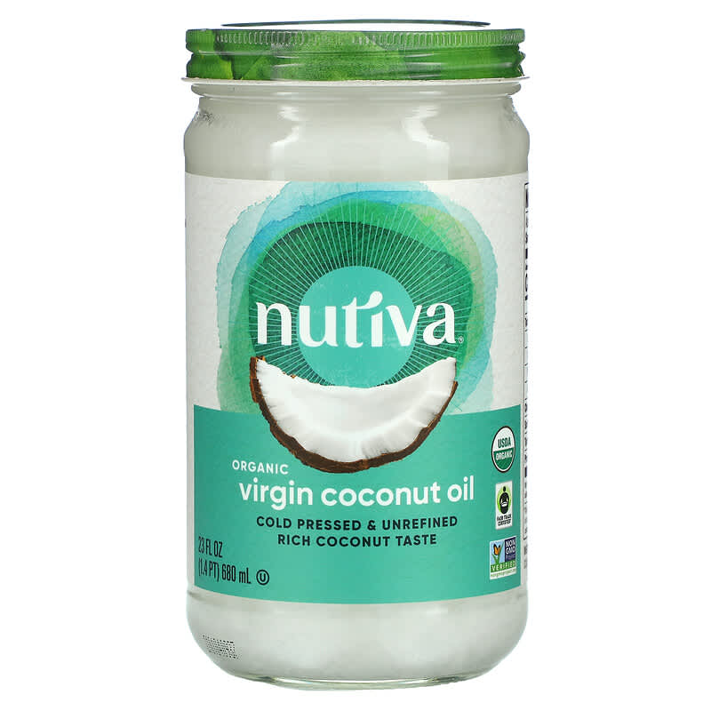 Nutiva Organic Virgin Coconut Oil 23 fl oz (680 ml) 692752103520