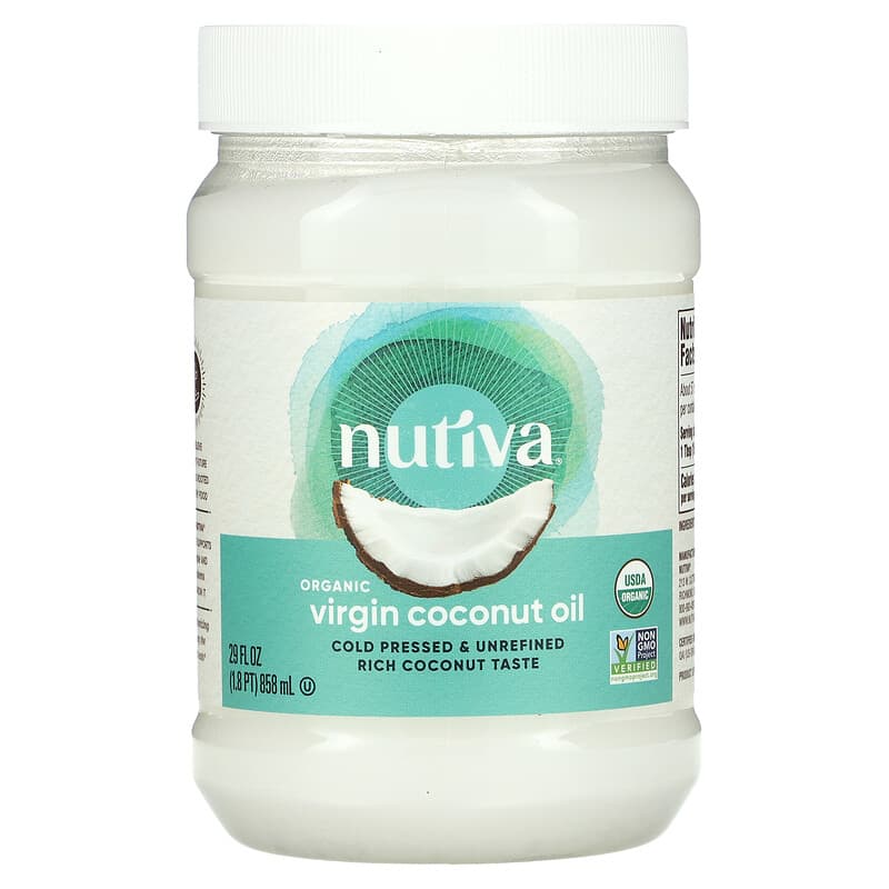 Nutiva Organic Virgin Coconut Oil 29 fl oz (858 ml) 692752200021