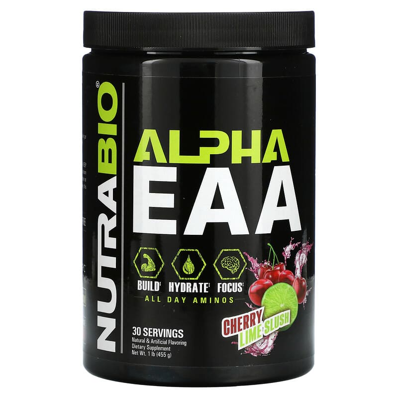 Nutrabio Labs Alpha EAA Cherry Lime Slush 1 lb (455 g) 649908269104