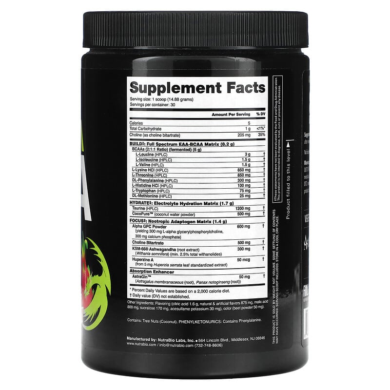 Nutrabio Labs, Alpha EAA, Dragonfruit Candy, 0.98 lb (446 g) 649908268909